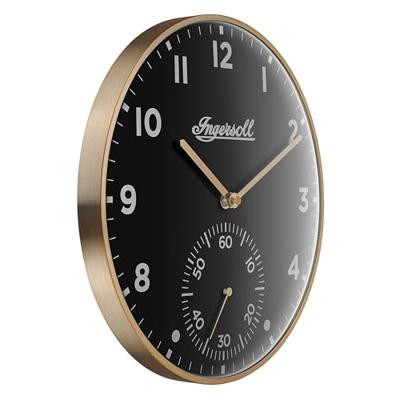 Muurklok Ingersoll 1892 IC003GB Gouden Zwart