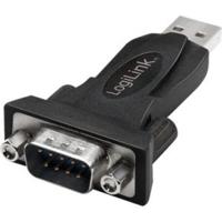 LogiLink Adapter Serieel [1x USB-A 2.0 stekker - 1x RS232-stekker] 0 mm Zwart - thumbnail