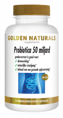 Golden Naturals Probiotica 50 miljard 14 Vegetarische capsules