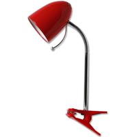 LED Klemlamp Rood - Flexibele Arm - E27 Fitting - Modern Design - thumbnail