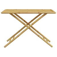 5-delige Bistroset inklapbaar met kussens bamboe donkergrijs - thumbnail