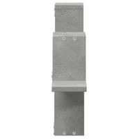 Wandschap 104,5x10x43 cm bewerkt hout betongrijs - thumbnail