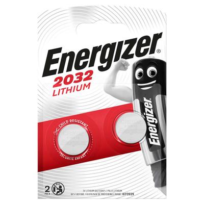 Energizer Knoopcel CR2032 3 V 2 stuk(s) 240 mAh Lithium CR2032