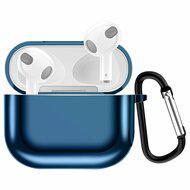 AirPods 3 hoesje - TPU - Electroplating series - Blauw AirPods 3 hoesje - TPU - Electroplating series - Blauw