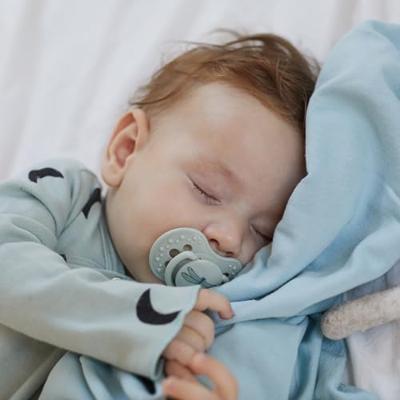 Difrax LOVI Dynamic Pacifier 18+ Months Botanic Blue Green - Fopspeen Difrax LOVI Dynamic Pacifier 18+ Months Botanic Blue Green - Fopspeen