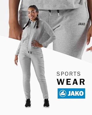 JAKO 8465D Joggingbroek Base Dames - Lichtgrijs Gemeleerd - 44 JAKO 8465D Joggingbroek Base Dames - Lichtgrijs Gemeleerd - 44