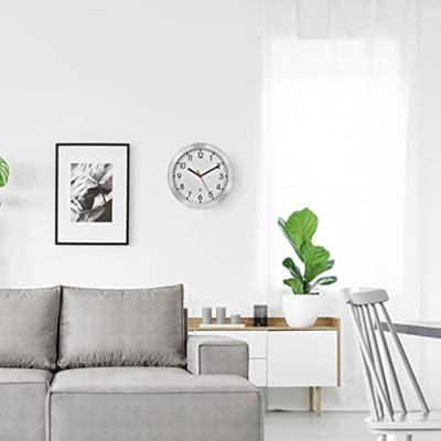 TFA Dostmann 60.3546.02 Wandklok Zendergestuurd 25 cm x 4 cm Aluminium (geborsteld)