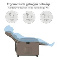 Sta-op-stoel kunstleer cappuccinokleurig - thumbnail