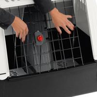 Ferplast ATLAR CAR 100, transportmand voor in de auto, incl. ventilatieroosters, Opbergvakken, Inclusief afvoerpad, 100 x 60 x H 66 cm Grijs - thumbnail