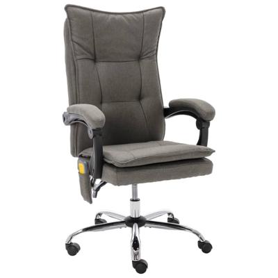 Kantoormassagestoel stof grijs