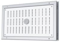 Aluminium Afsluitbaar Deurrooster 400 X 200mm - Wit & Alu (binnendeur) (g31a-4020) - thumbnail