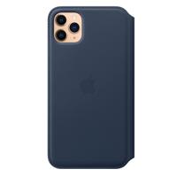 Apple leather Folio case iPhone 11 Pro Max Deep Sea Blue - thumbnail