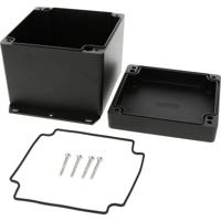 Hammond Electronics 1550Z137FBK Universele behuizing 121 x 121 x 102 Aluminium spuitgietwerk Zwart 1 stuk(s) - thumbnail