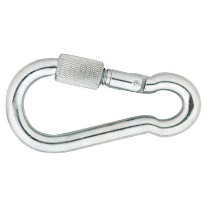 Karabijnhaak met schroef 080x08mm rvs