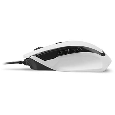 Sharkoon shark force ii gaming muis (wit, 400 - 4200 dpi, meerkleurige leds)