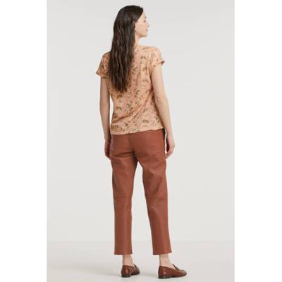 Fransa T-shirt met all over print zalm Fransa T-shirt met all over print zalm