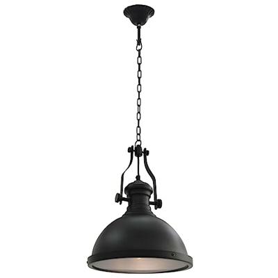 Plafondlamp rond E27 zwart