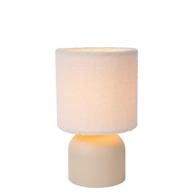 Lucide WOOLLY - Tafellamp - Ø 16 cm - 1xE14 - Beige