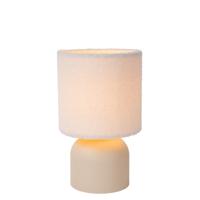 Lucide WOOLLY - Tafellamp - Ø 16 cm - 1xE14 - Beige - thumbnail
