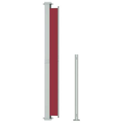Tuinscherm uittrekbaar 180x300 cm rood