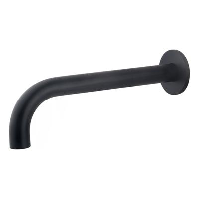 Wiesbaden Caral inbouw uitloop 25 cm messing zwart mat