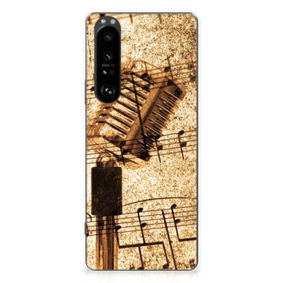 Sony Xperia 1 III | Siliconen hoesje | met foto Bladmuziek