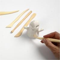 Creativ Company Modelleer gereedschapset hout, 6dlg. - thumbnail