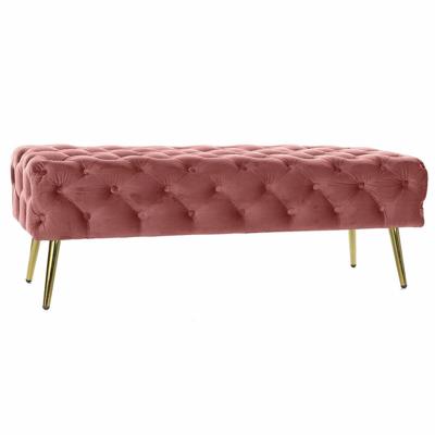 Kruk DKD Home Decor Roze Gouden (120 x 45 x 40 cm)