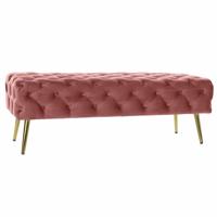 Kruk DKD Home Decor Roze Gouden (120 x 45 x 40 cm) - thumbnail