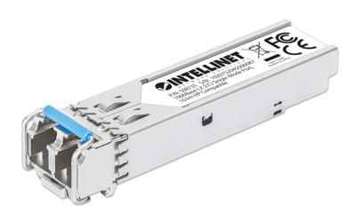 Intellinet 508735 Mini-GBIC Transceiver für LWL-Kabel (LC) Singlemode-Port 10 km HPE-kompatibel Transceivermodule 1000 MBit/s 10 km Type module LX Intellinet 508735 Mini-GBIC Transceiver für LWL-Kabel (LC) Singlemode-Port 10 km HPE-kompatibel Transceivermodule 1000 MBit/s 10 km Type module LX