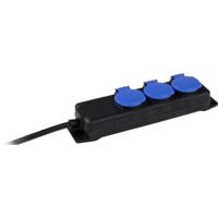AS Schwabe 38601 Stekkerdoos Zwart, Blauw Randaarde stekker 1 stuk(s) - thumbnail