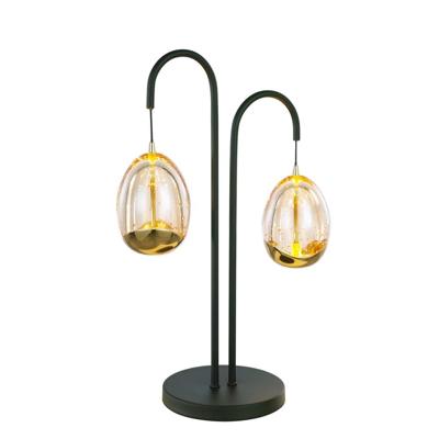 Highlight TafellampGolden Egg zwart 2-lichts - T1456.01