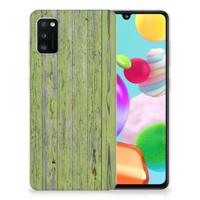 Samsung Galaxy A41 Bumper Hoesje Green Wood - thumbnail