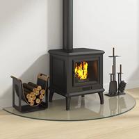 VidaXL Glasplaat voor open haard halfrond 1200x600 mm - thumbnail