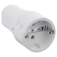 Bachmann 960.203 Koppeling met randaarde Polyamide 250 V Wit IP20