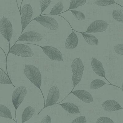 Dutch Wallcoverings Behang Design Leaves Turquoise 12017