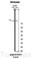 Dutack 1.2mm minibrads | 20mm | 5000 stuks - 5134029 - thumbnail