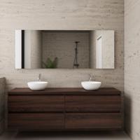 ACTIE BWS Badmeubel | Paris | Sonoma Choco | 200 cm | met topplaat - thumbnail