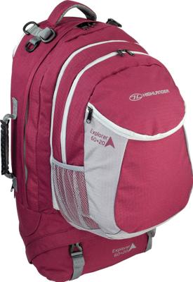 Highlander Rugzak Explorer 60 + 20 Liter Roze