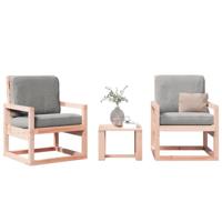 3-delige Loungeset massief douglashout - thumbnail