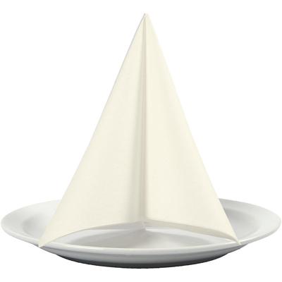 Creativ Company Servetten, afm 40x40 cm, 60 gr, off-white, 20 stuk/ 1 doos