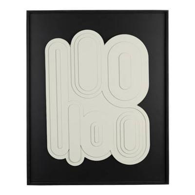Zuiver Wanddecoratie 'August' 64 x 52cm, kleur Beige/Zwart Zuiver Wanddecoratie 'August' 64 x 52cm, kleur Beige/Zwart