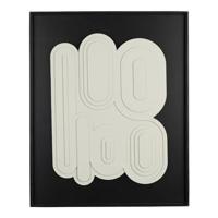 Zuiver Wanddecoratie 'August' 64 x 52cm, kleur Beige/Zwart - thumbnail