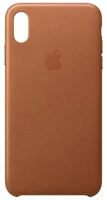 Achterzijde behuizing voor mobiele telefoon - leer - lederbruin - voor iPhone XS Max Achterzijde behuizing voor mobiele telefoon - leer - lederbruin - voor iPhone XS Max