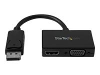 .com A/V-reisadapter: 2-in-1 DisplayPort naar HDMI of VGA - Videoconverter - DisplayPort - zwart - thumbnail