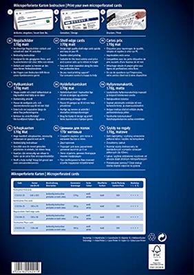 Avery schapkaarten ft 38 x 105 mm, 350 stuks, wit