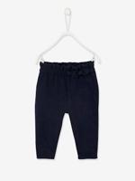 Molton babybroek met elastische taille inkt - thumbnail