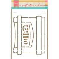 Marianne Design • craft stencil fire place by marleen - thumbnail