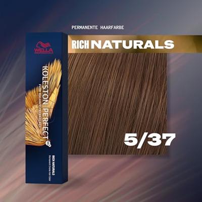 Wella Professionals Koleston Perfect Me+ Permanent Creme Colour 5/37 Light Brown Golden Brown 60ml