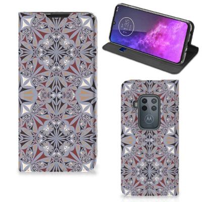 Motorola One Zoom | Standcase | Flower Tiles Motorola One Zoom | Standcase | Flower Tiles